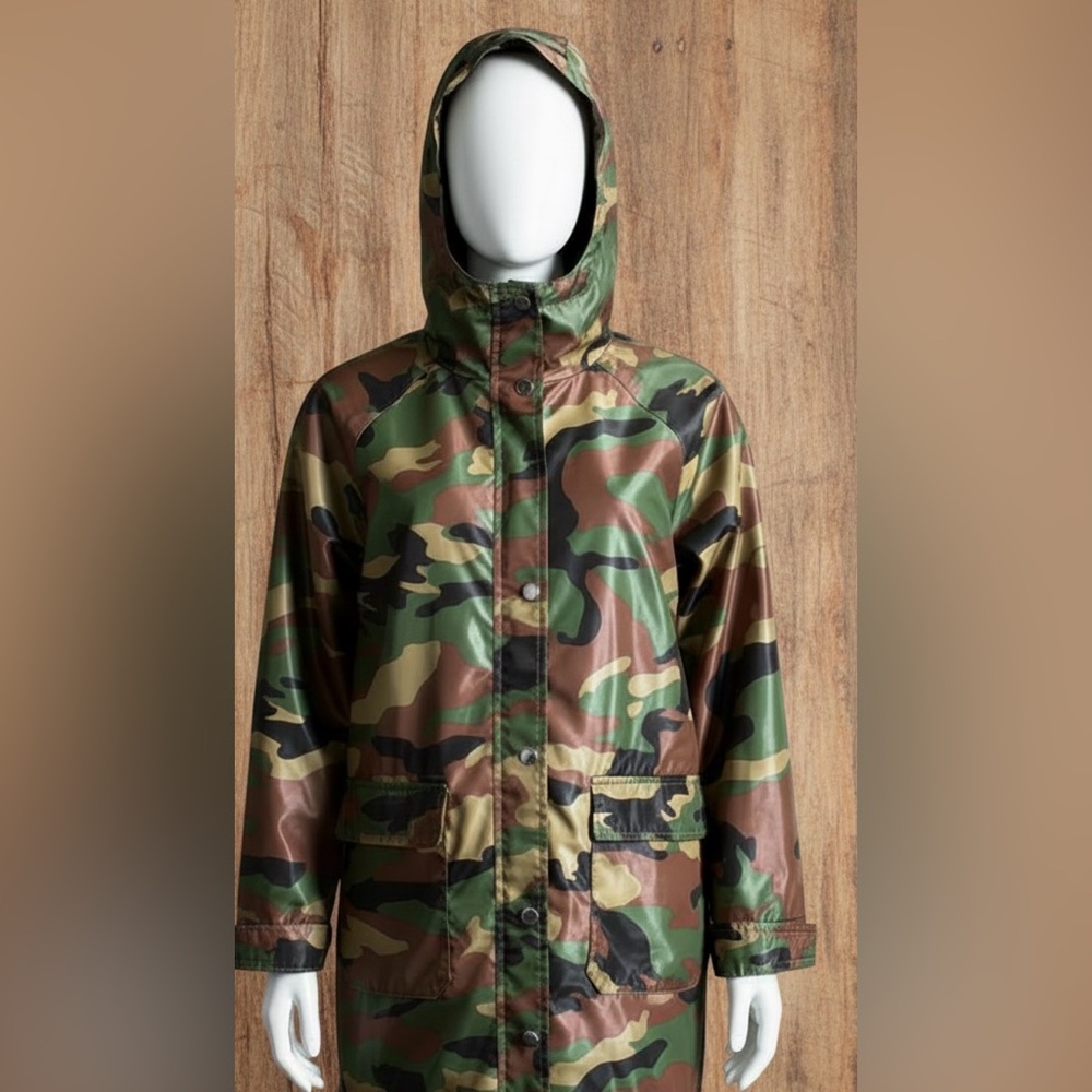 Forever 21 Camouflage Raincoat for Men